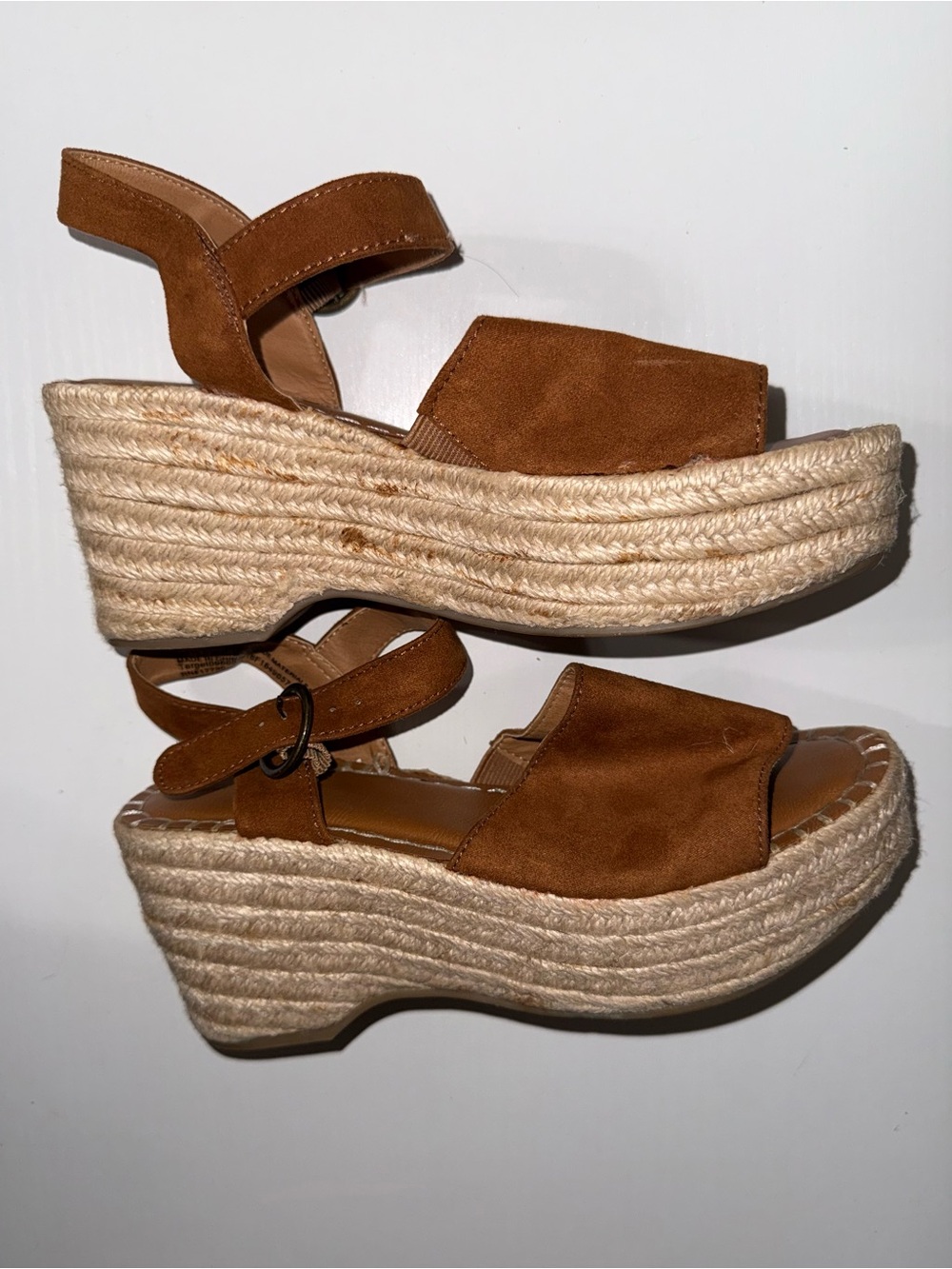 Universal Thread Brown Suede Espadrille Platform Sandals